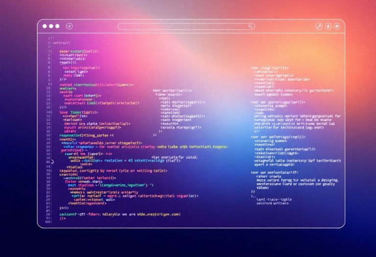 colorfull web UX wireframe dummy concept and coding