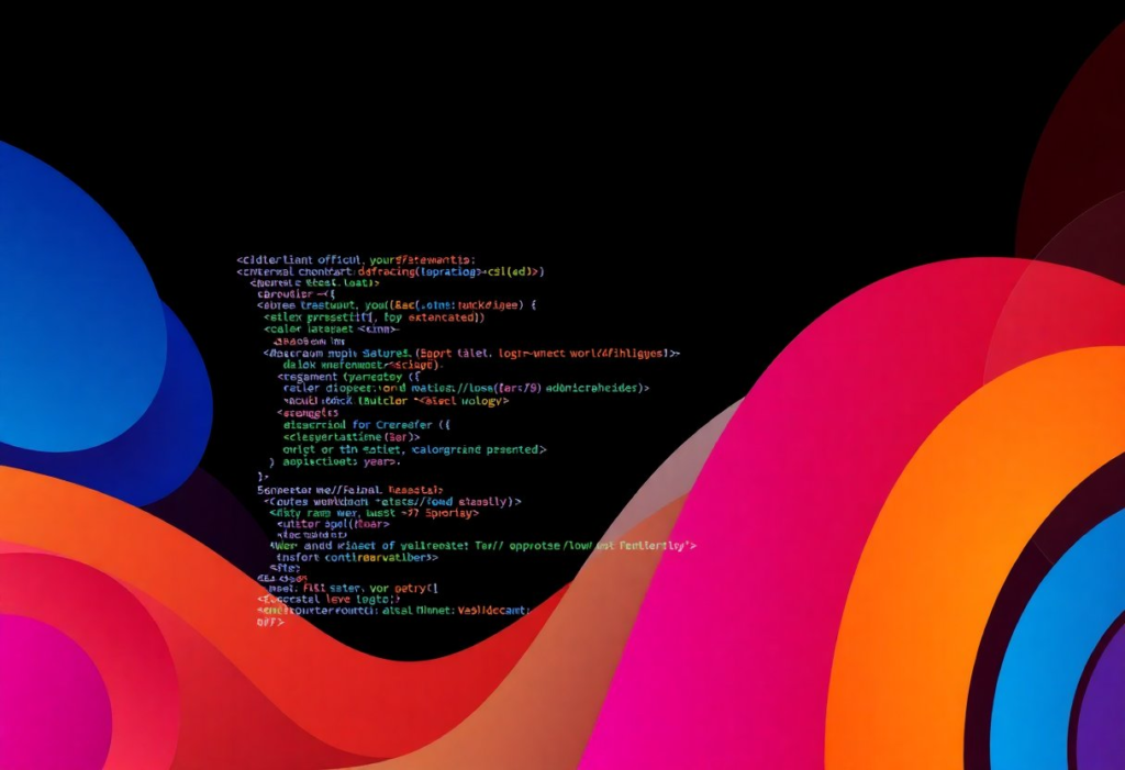 colorfull web UX wireframe dummy concept. Coding