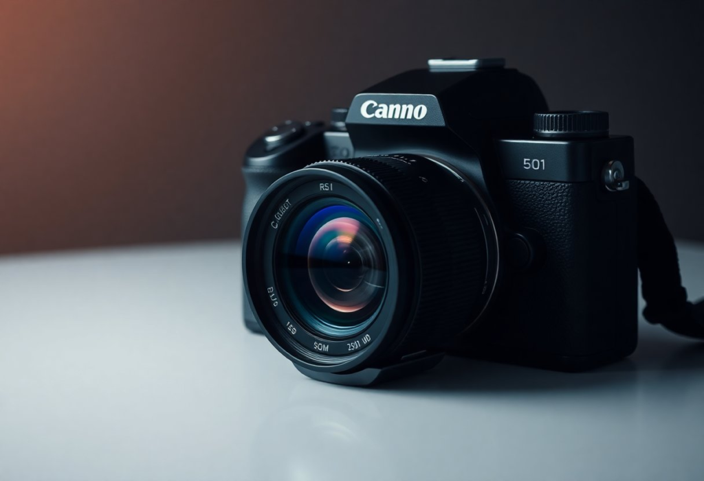 Cámara fotográfica profesional. Concept