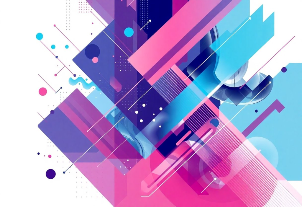 Graphic design composition. Abstract concept