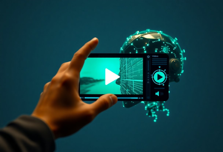 artificial intelligence editing a video