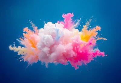 cloud colors explosion abstract concept