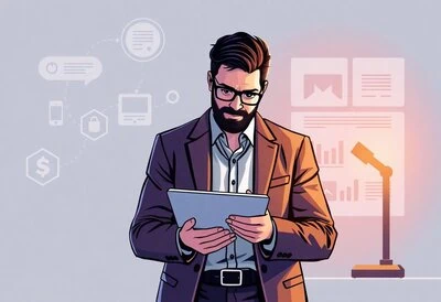 digital entrepreneur. Concept