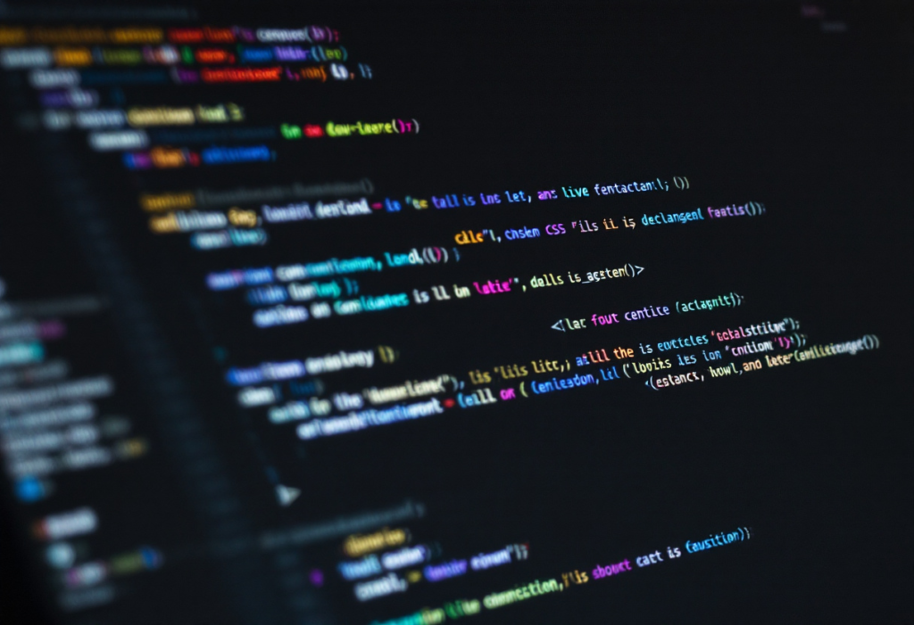 website CSS code representation